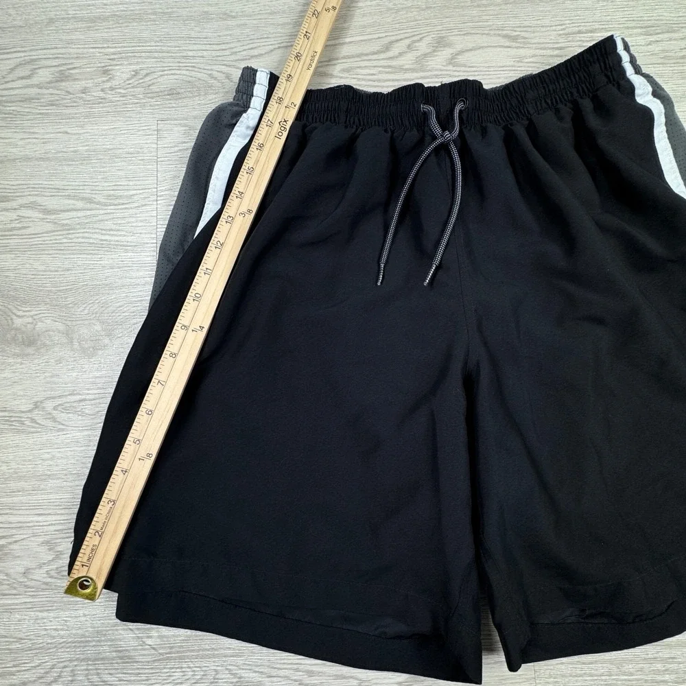 Nike Mens Shorts Athletic Running Training Black Grey‎ XXL Drawstring Mesh Lined